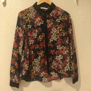 Floral Silk Blouse
